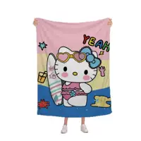 3D новое одеяло Hello Kitty Sanrio с героями мультфильмов, новое трансграничное фланелевое одеяло