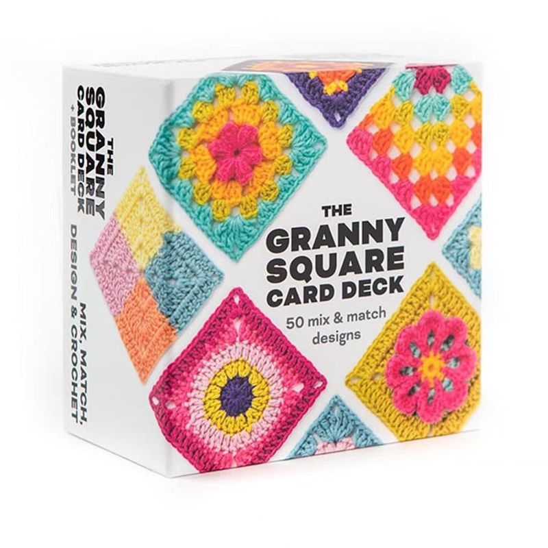 Cross-border Explosions The Granny Square Card Deck DIY Grandma Knitted 50-piece Pattern Set Cross-border Explosions The Granny Square Card Deck DIY Grandma Knitted 50-piece Pattern Set