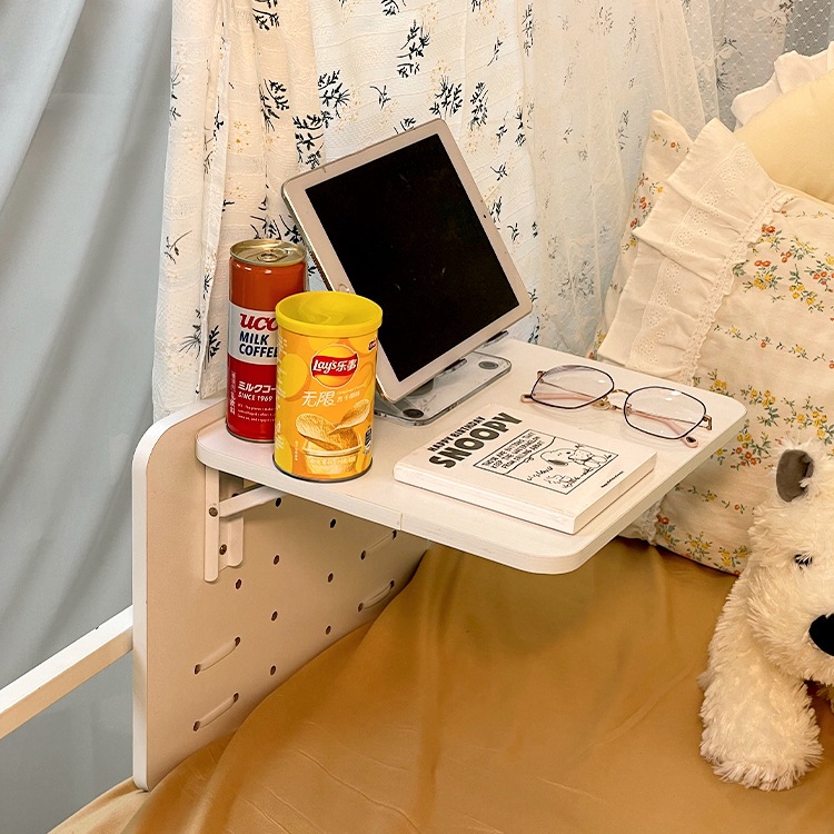 Dormitory Bed Table Suspended Above the Upper Bunk, Foldableable Bedside Table for Students, Lower Bunk, Lazy Small Table H^