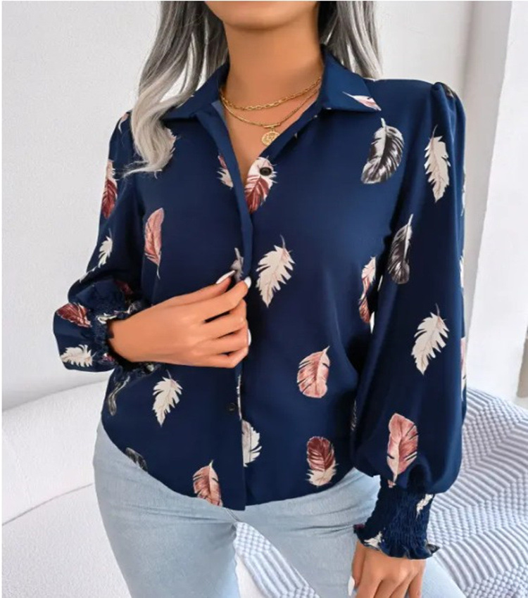 Feather Print Shirt Image 4