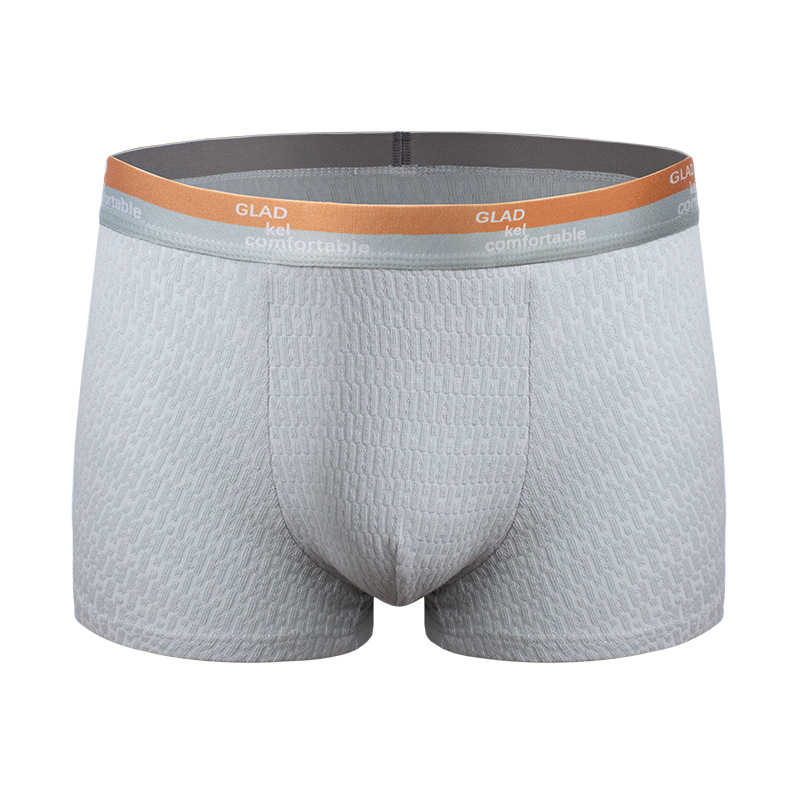 Ropa interior para hombres Pantalones bóxer antibacterianos de algodón para hombres Pantalones bóxer transpirables de algodón para adolescentes Pantalones cortos para niños Pantalones cortos para la cabeza Verano