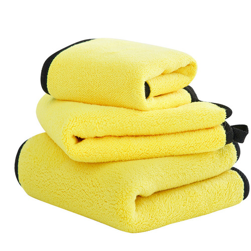 Factory supply high-density car wash towels, dedicated car care items, practical water-absorbent and thick anti-static wipes