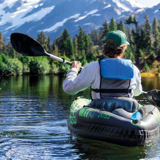 INTEX68305 inflatable boat rubber rowing boat drifting boat paddle air pump 68305 challenger single canoe