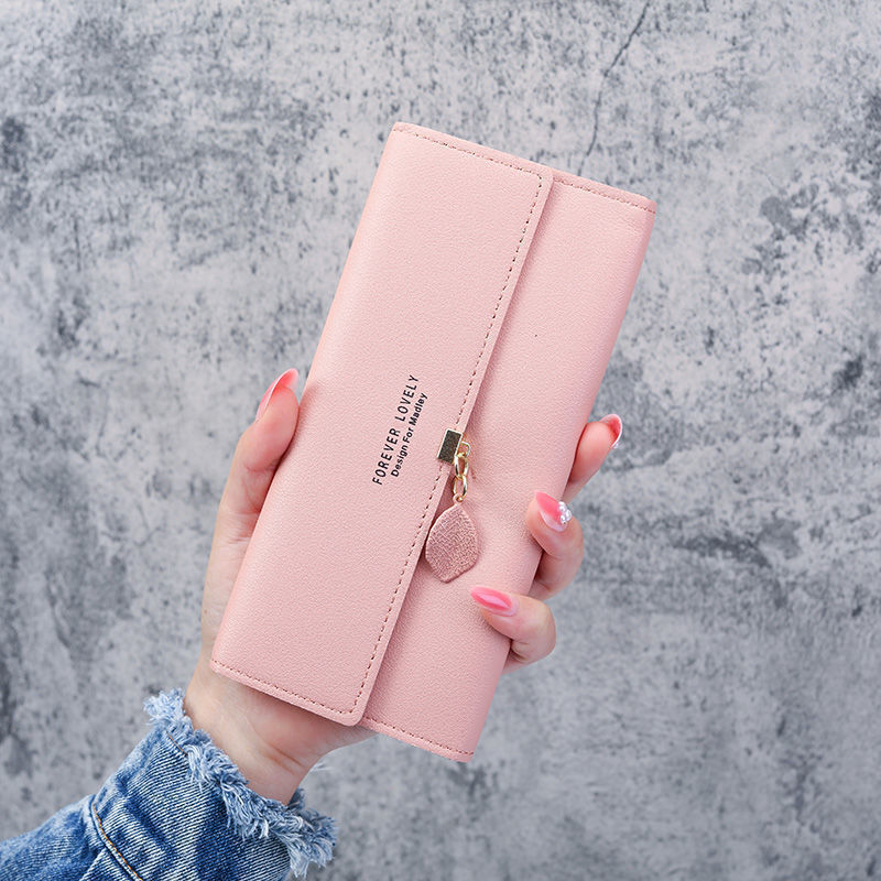 New wallet women's long women's student coin purse small three fold fashion all-match Multi-Card large capacity card holder women New wallet women's long women's student coin purse small three fold fashion all-match Multi-Card large capacity card holder women