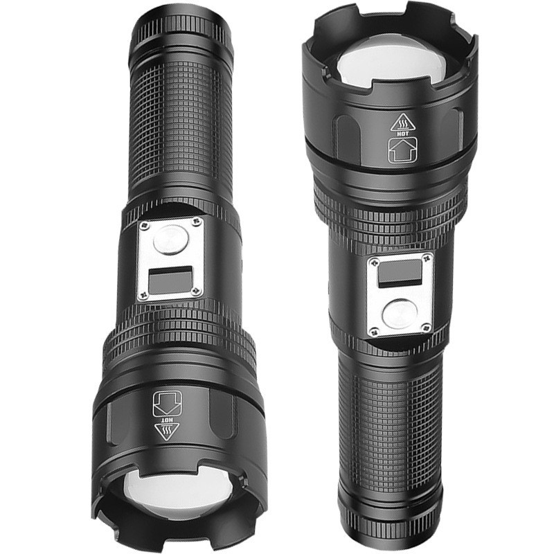 Linterna láser blanca explosiva transfronteriza, TYPE-C de carga, linterna LED de patrulla, linterna impermeable al aire libre