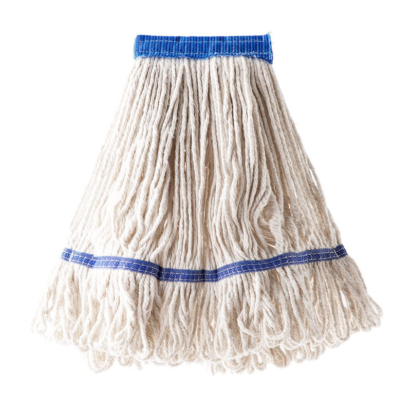 Cross-Border Customized Heavy-Duty Mop for Floor Cleaning Industrial Commercial Mop Ring-End Rope Wet Cotton Mop Head