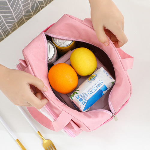 Wholesale cute pet lunch bag portable insulated lunch box bag cartoon student lunch bag with printable LOGO