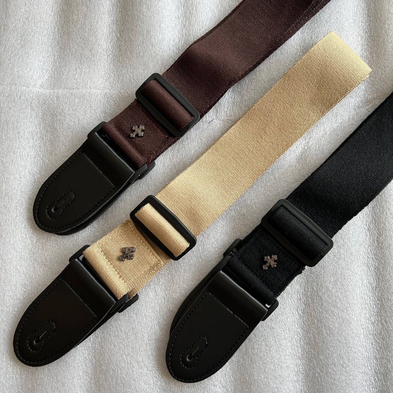 民谣吉他背带棉质电吉他贝斯斜跨个性肩带潮流十字架肩带尤克里里