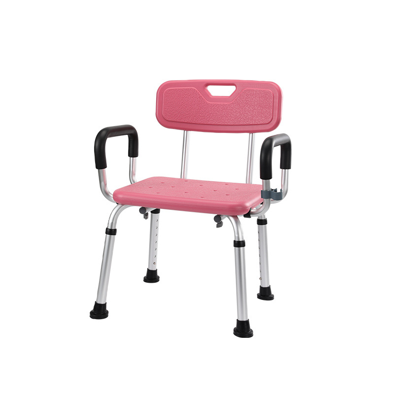 Silla de baño móvil de aleación de aluminio tamaño Silla de baño de pie ergonómico asiento antideslizante fábrica al por mayor