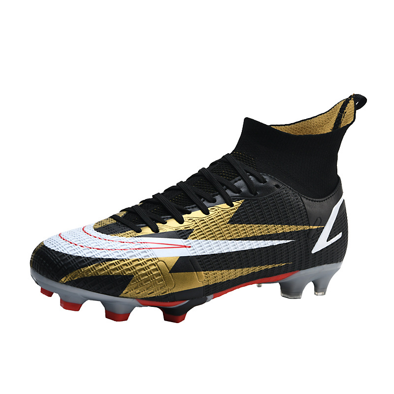 Binbinniao más tamaño de los nuevos hombres de fútbol transpirable zapatos de fútbol de hierba de Interior de uñas largas y cortas zapatos de fútbol