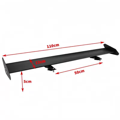 Factory Direct Sales of Car Aluminum Alloy Rear Wings, Single-Layer, Universal for Hatchback and Sedan, Perforated Racing Modified Wind Wings (Fixed wind wing) - jg-125-single-layer-punching-110cm