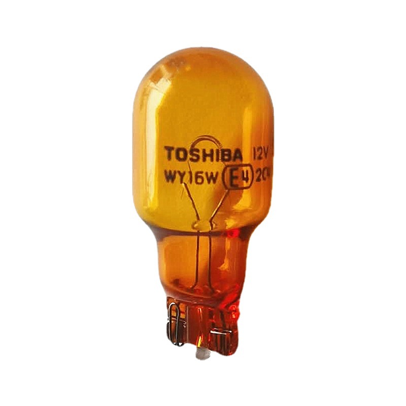TOSHIBA Toshiba automotive steering light bulb T15 12V WY16W plug-in amber steering yellow light bulb free shipping