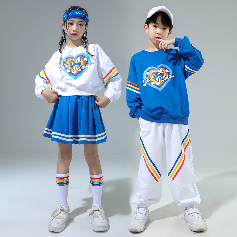 Children's autumn sports class uniform suit primary school student cheerleading performance uniform group cheerleading chorus performance uniform