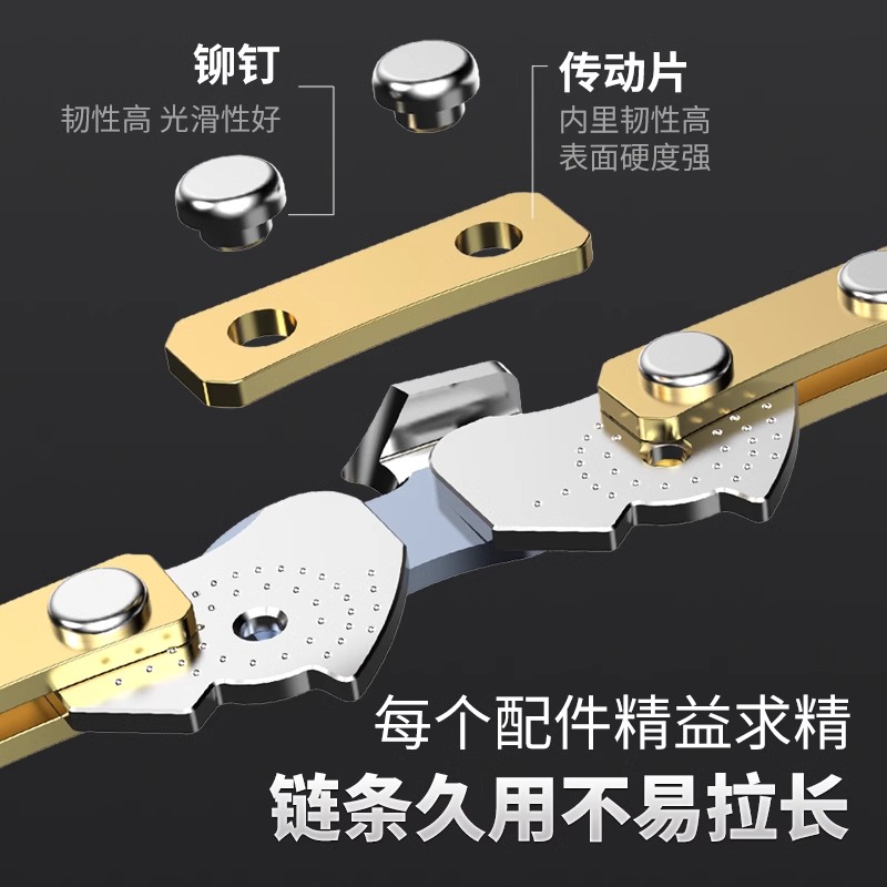 ♔进口汽油锯链条18寸20寸/12寸16寸家用电锯条通用电链锯电锯配
