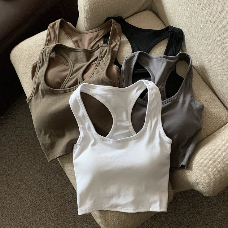 Новая Сексуальная бесшовная I-образная Красивая камзол на спине, Женская накладка на груди, универсальная короткая верхняя одежда