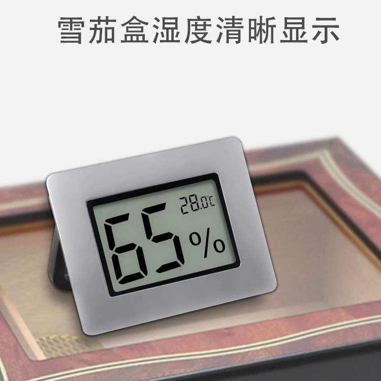 Электронный термогигрометр для сигарных шкафов с встроенной металлической панелью, цифровым дисплеем, рекомендованный владельцами магазинов, точный.