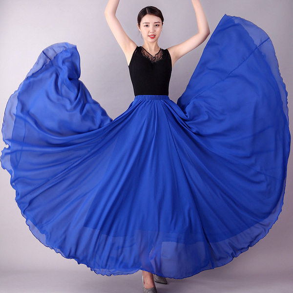 720 degrees double -layer large skirt
