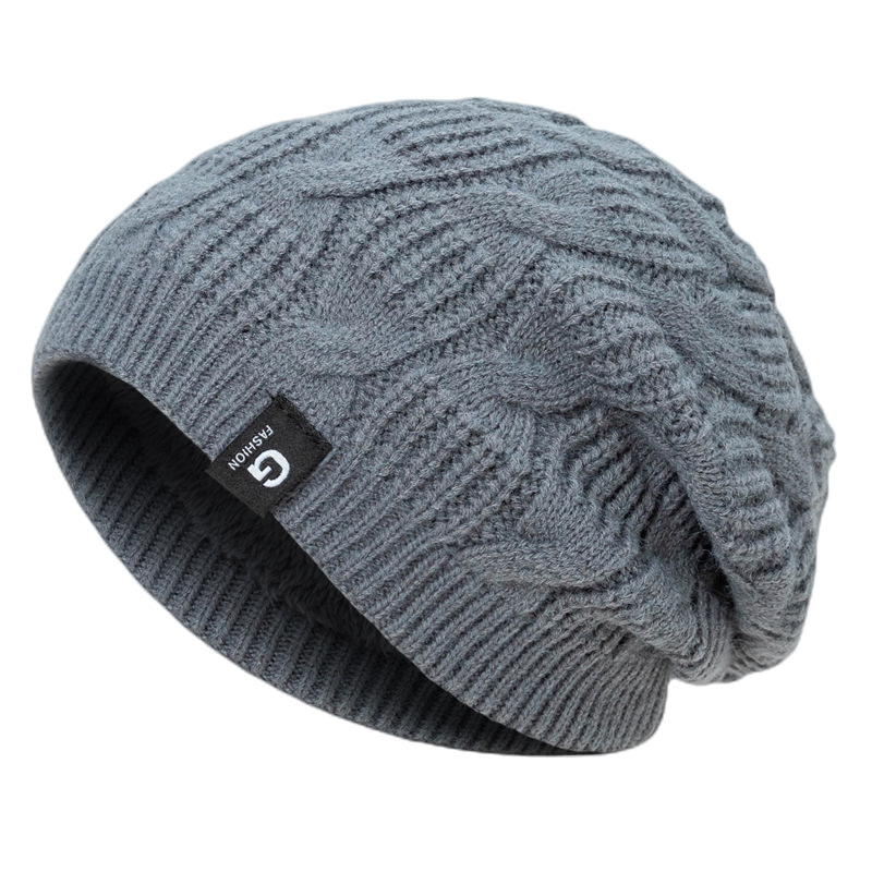 Knitted Beanie For Men Winter Warm Woolen Hat With Ear Protection_voghion.com