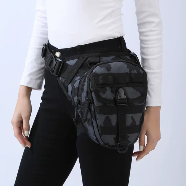 Luya bag multi-functional tactical waist and leg bag camouflage sports riding motorcycle messenger bag outdoor fishing waist bag for men and women