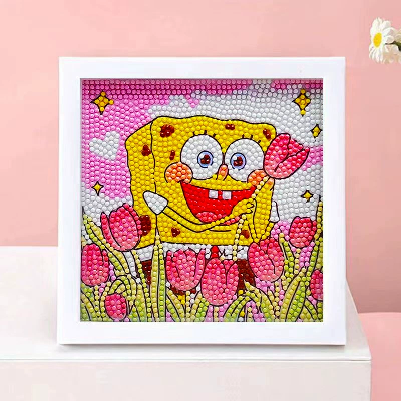 DIY-набор для алмазной мозаики 17×17 см, пластиковая рама, дизайн щенок, полный набор инструментов для кладки