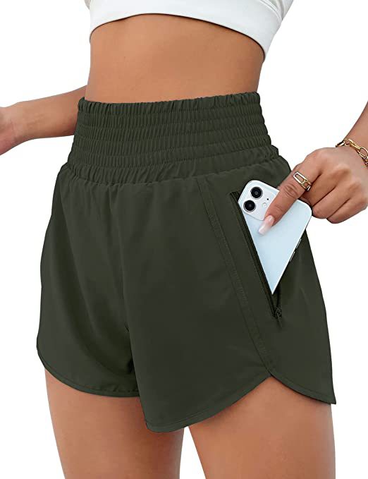 High-Waisted Sports Shorts