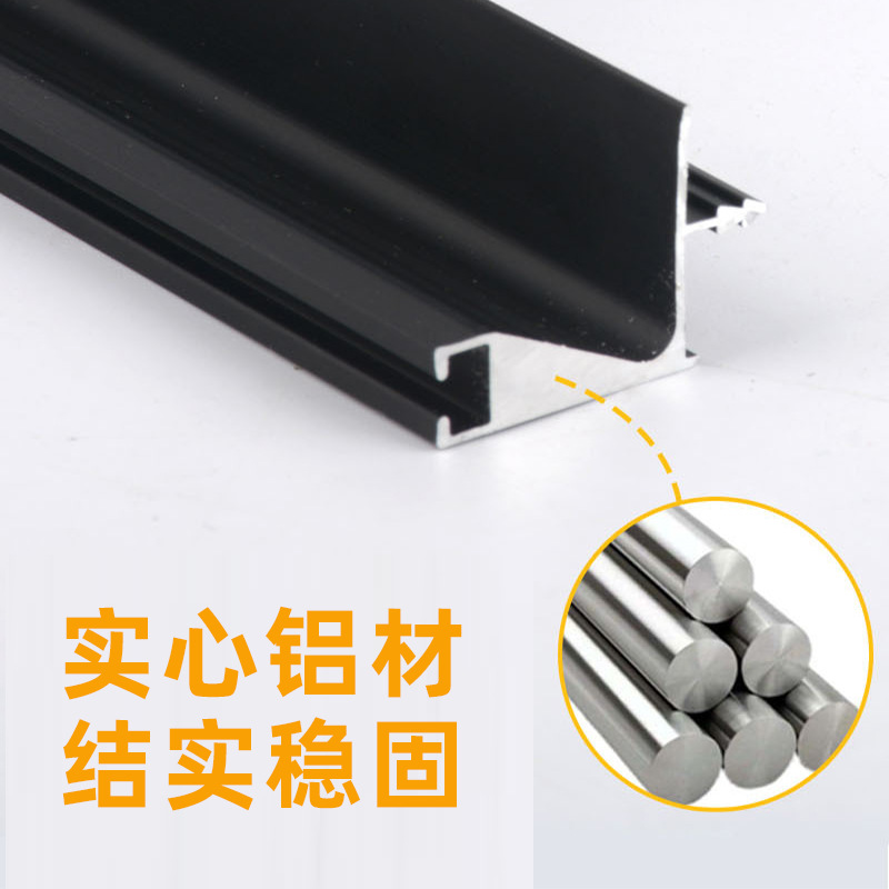 La manija de puerta en forma de L en forma de U superior y la manija media más baja de aluminio del Gabinete Manija encajada invisible manija-libre del Gabinete de la aleación de aluminio