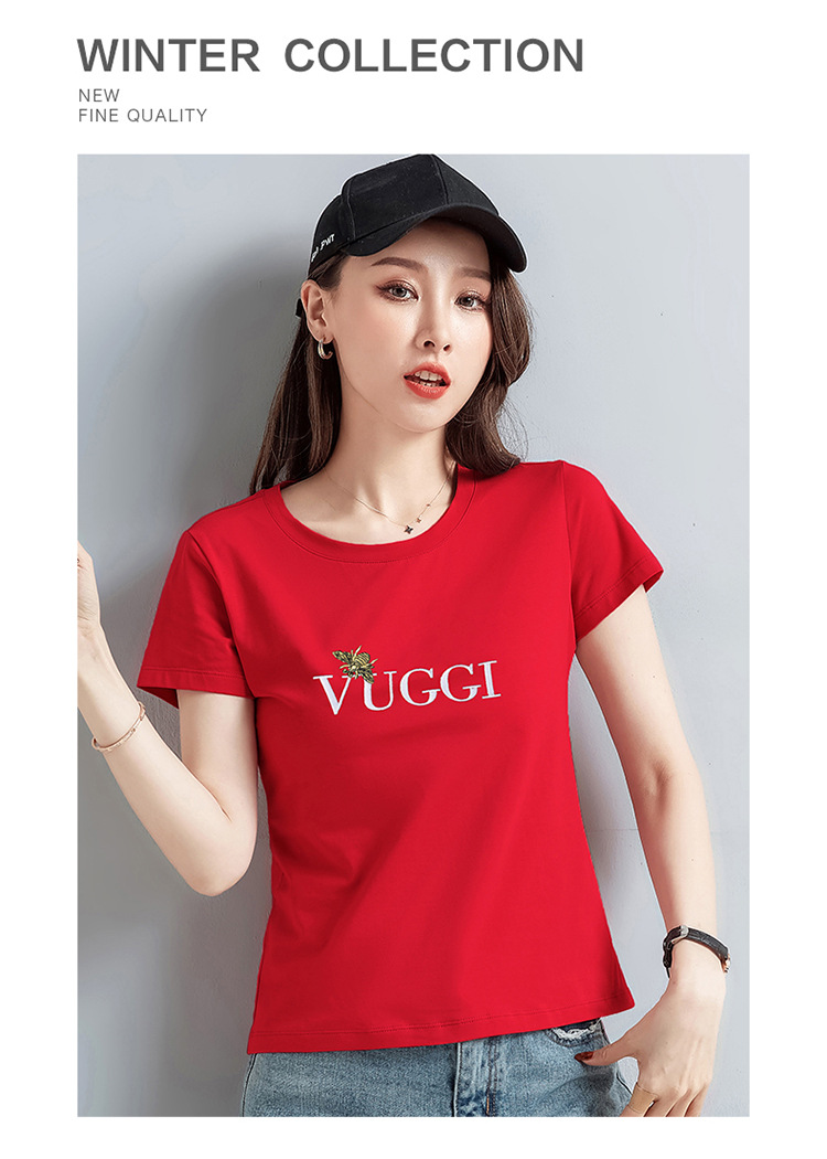 B6826 1420K ÁO THUN NỮ SHED)ST NGẮN TAY MÙA HÈ PHONG CÁCH HÀN QUỐC THÊU HỌA TIẾT HOA THỜI TRANG NỮ G04 SẢN PHẨM MỚI