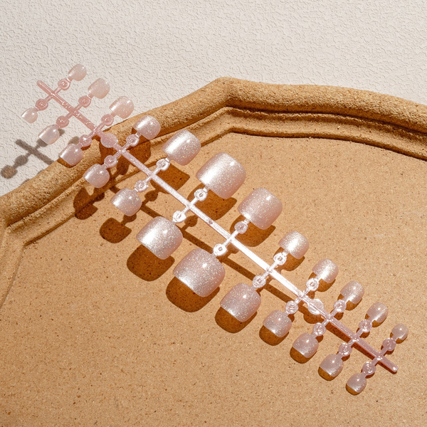 Short nail stickers for toes