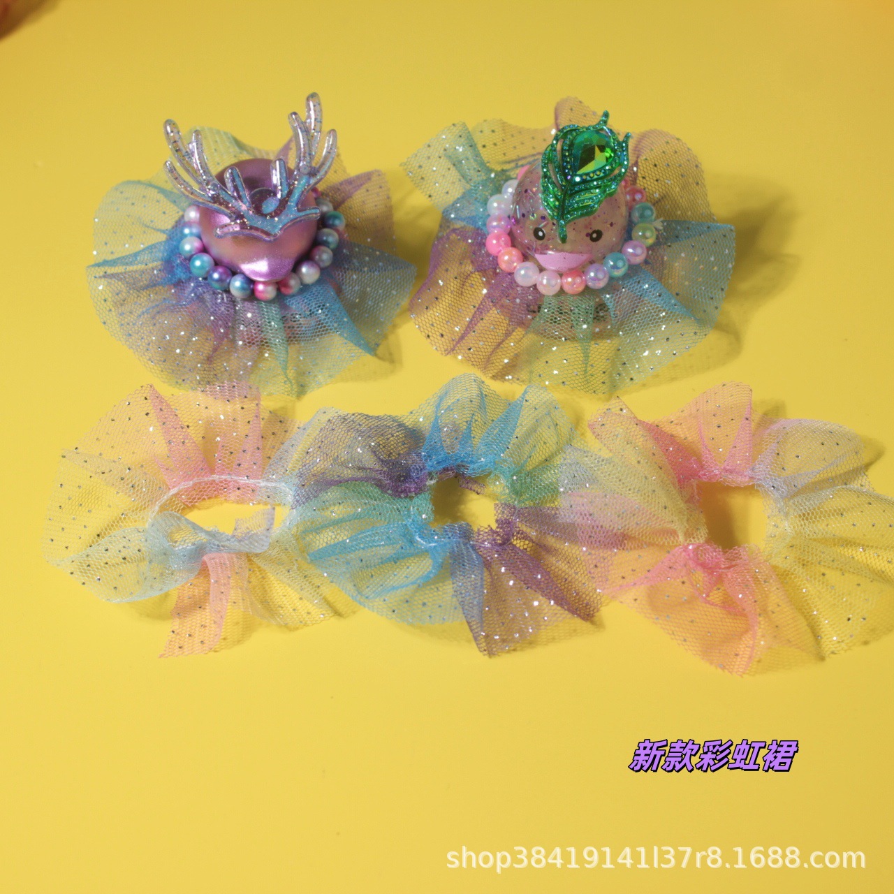 Accesorios de agua transfronterizos pato amarillo 8 sombrero bufandas decoración mano limón té de leche regalo