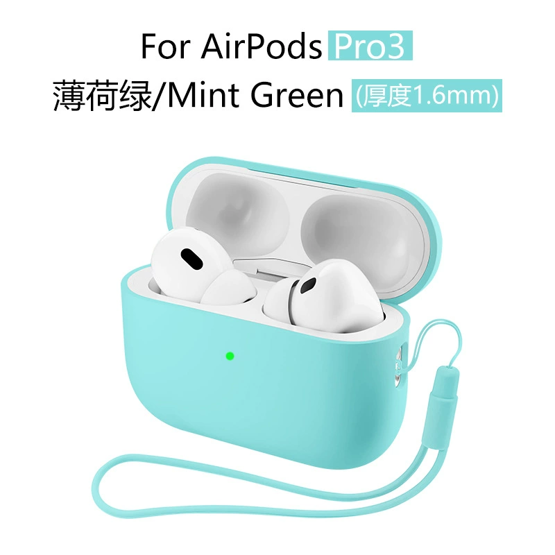 Чехол для наушников 2025 года совместим с AirPods Pro 3, силиконовый защитный чехол для наушников Apple AirPods Pro 3