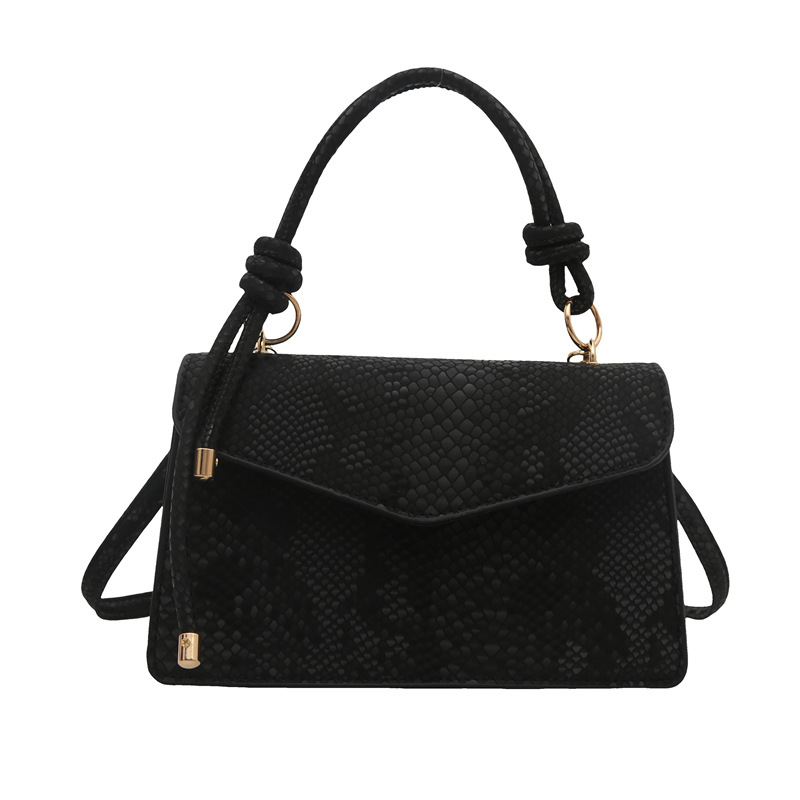 Bolso con estampado de piel de serpiente de diseño de nicho de lujo ligero transfronterizo para mujer 2025 nuevo bolso de mensajero de un solo hombro