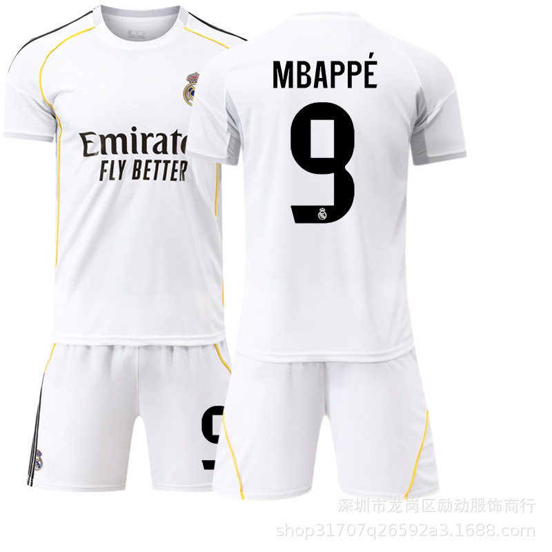 2526 クラブスーツ No.9 ムバッペ ジャージ 7 ウニヒス ロナウド 正しい新しいレアル マドリード ホーム サッカー ユニフォーム|undefined