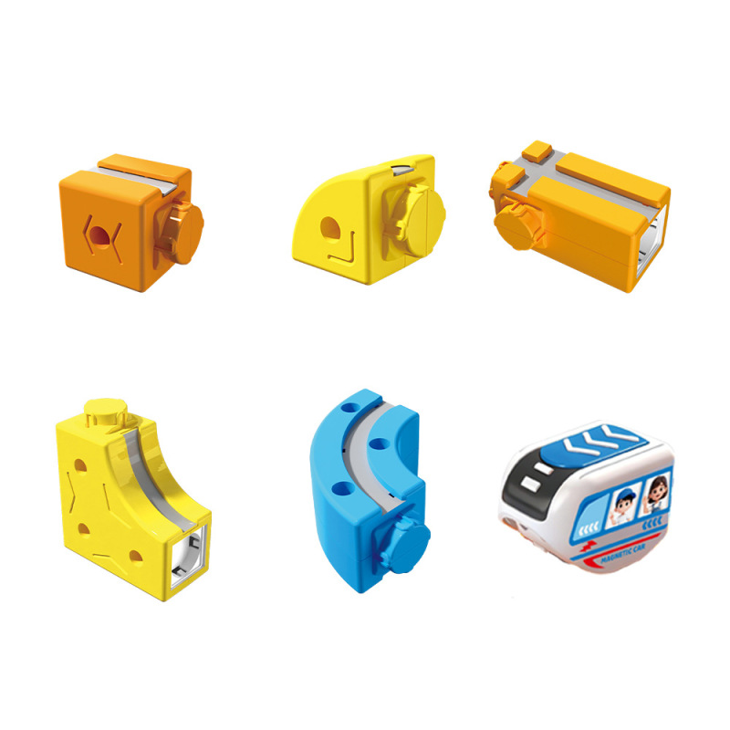 Magnetic DIY Assembly Track Car High-Speed Rail Roller Coaster 3D Scene Versatile Building Blocks Educational Toy Accessories Sold Separately Magnetic DIY Assembly Track Car High-Speed Rail Roller Coaster 3D Scene Versatile Building Blocks Educational Toy Accessories Sold Separately