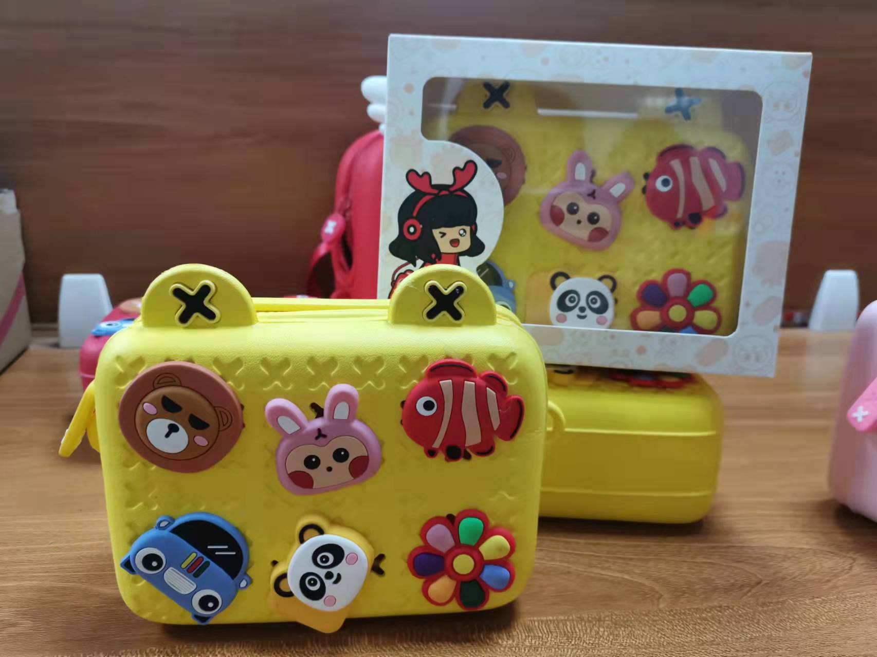 Popular conejo año niños viajan pequeña mochila hombro del bebé bolsa de mensajero kindergarten dibujos animados DY Navidad regalo Año Nuevo