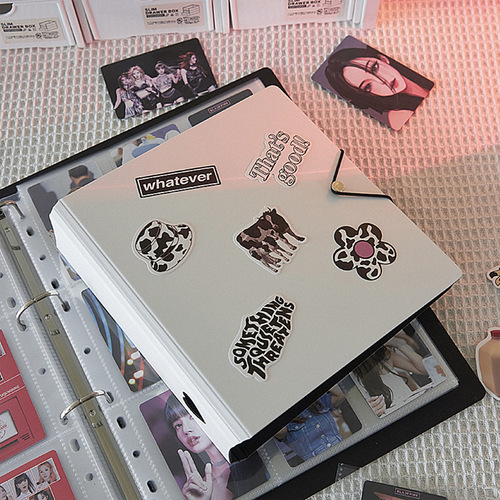 Star chasing storage album loose-leaf A4 large-capacity small card 9-grid card album diy shell bezel 4-grid polaroid photo album