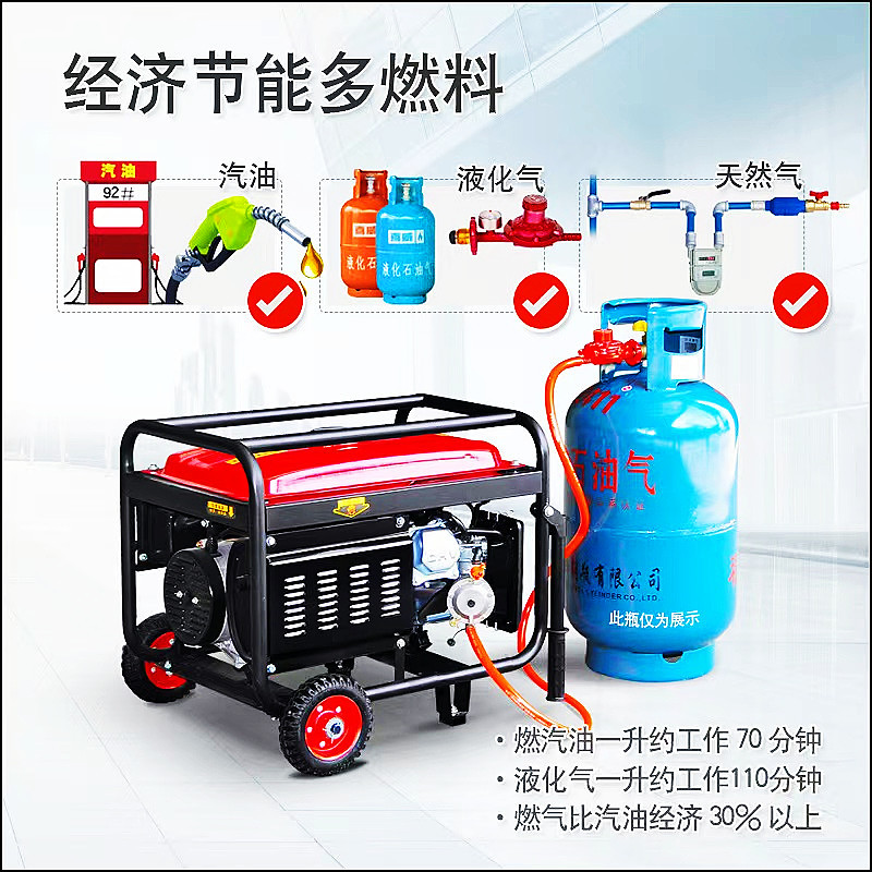 3.5KW6.5KW8KW generador monofásico 220V trifásico 380V generador diesel de gasolina al por mayor image 4