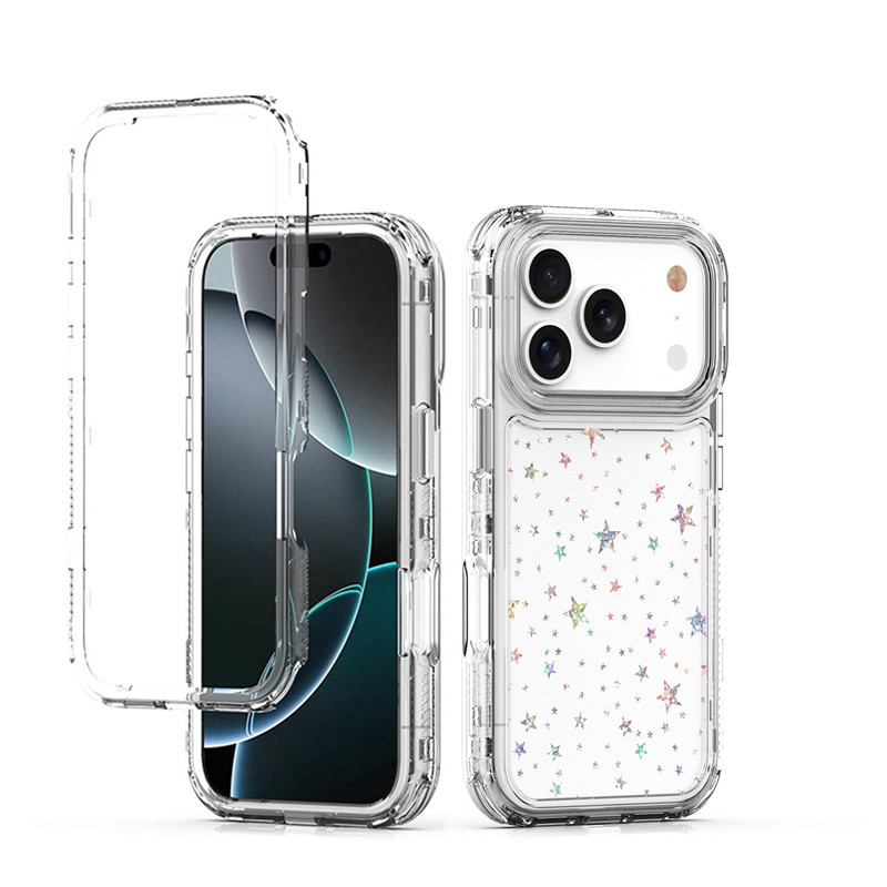 新款使用iPhone17 Pro Max透明手机壳XS Max炫影亚克力四角防摔壳