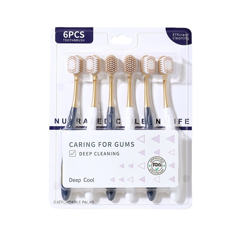 Sam the same toothbrush toothbrush soft hair senior adult family 6 home couples wide head hair factory wholesale