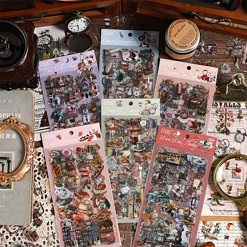 Yuezhen трансграничный специально для старых мечтаний водонепроницаемый pet ручной счет наклейки креативный пленка наклейки diy ручной счет материал