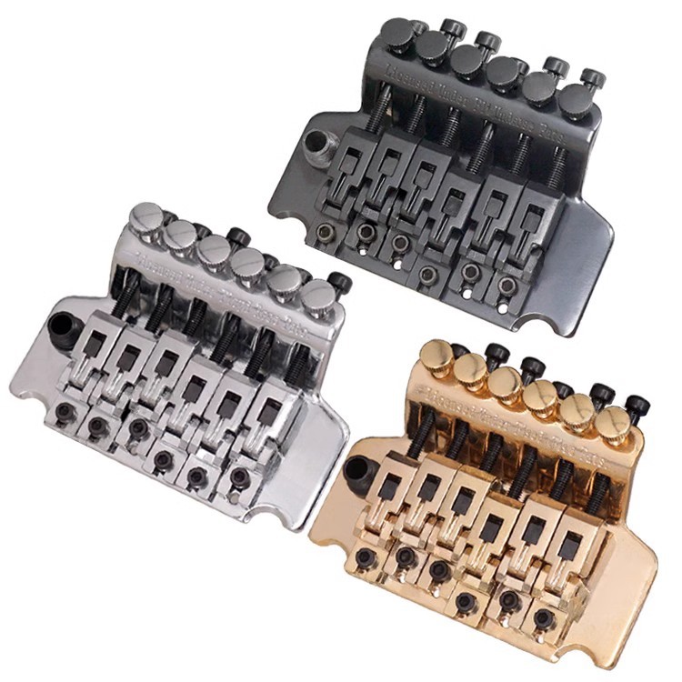 电吉他双摇琴桥颤音系统吉他拉弦板双摇颤音器拉线弦桥Floyd Rose