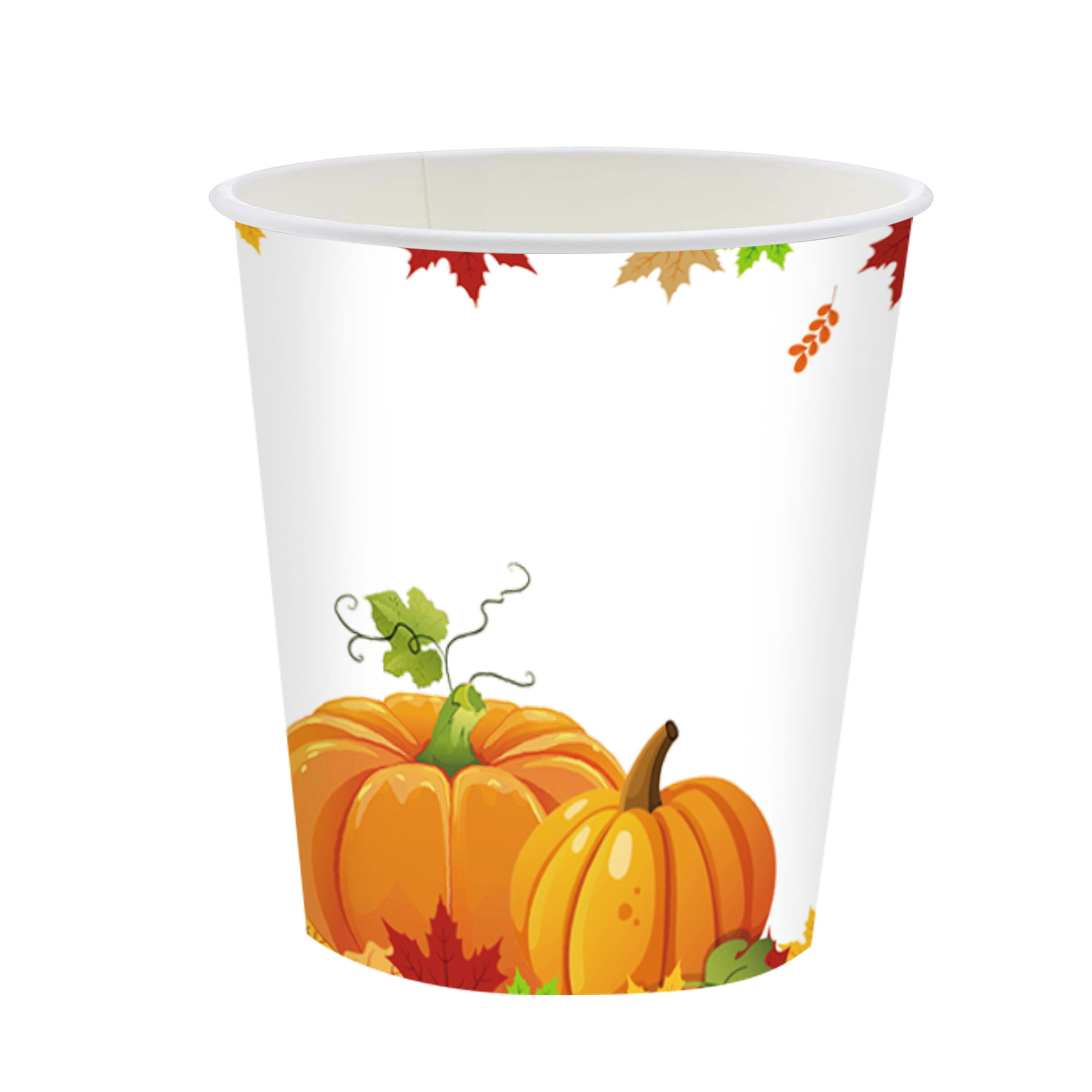 Artículos para Fiestas de la Cosecha con Hojas de Arce y Calabazas: Vasos de Papel, Platos de Papel, Servilletas de Papel, Decoración para Eventos, Juego de Vajilla Desechable