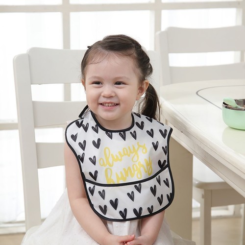 Baby bib saliva napkin male baby waterproof spit-up bib spring and autumn newborn female bib u-shaped rice pocket