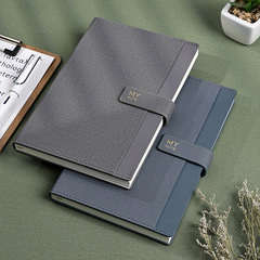 筆記本子定製皮面本a5簡約商務記事本定做LOGO禮盒裝手賬本高顏值
