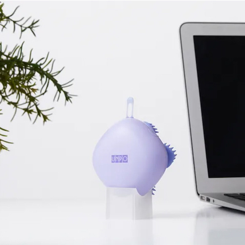 迷你家用电动磁吸充电IPx7级洗脸洗头清洁脸部揉捏头部按摩器