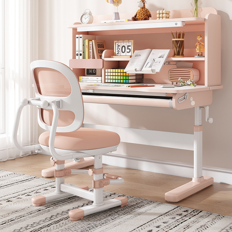 Children's Learning Chair for Primary School Students to Write, Adjustable Height, Home Correction Sitting Posture Homework Desk