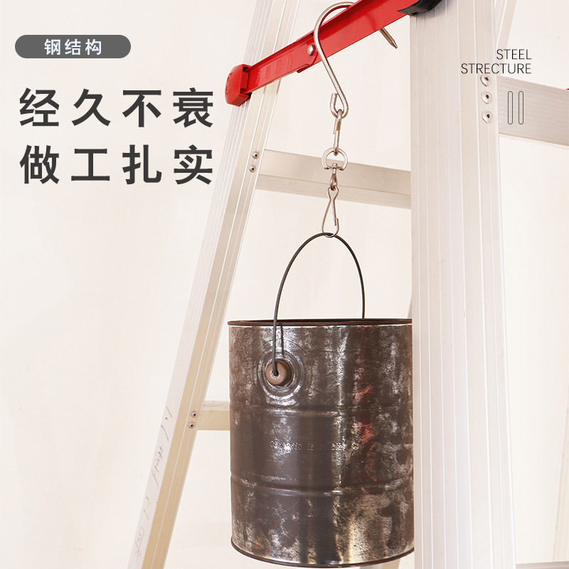 热卖旋转环圆吊钩铜色挂钩梯子楼梯多功能置物开瓶器收纳免打孔