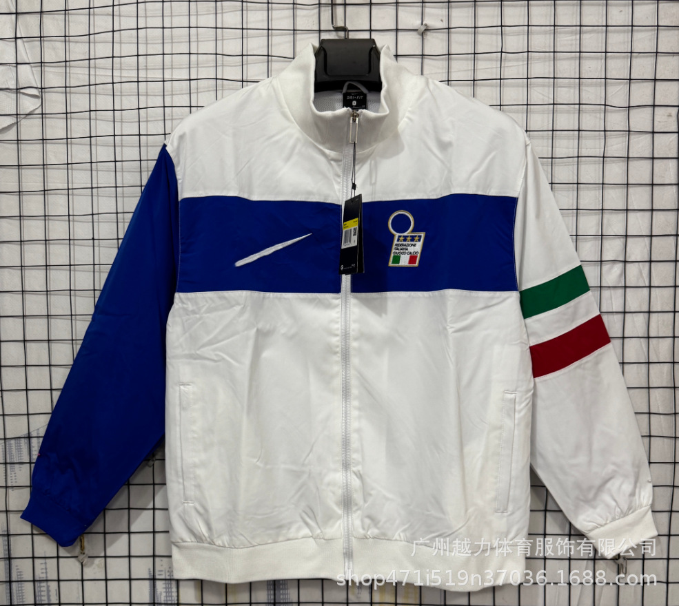 Chaqueta Bordada retro de manga larga y gruesa Manchester United Barcelona Inglaterra Brasil Real Madrid Liverpool image 65
