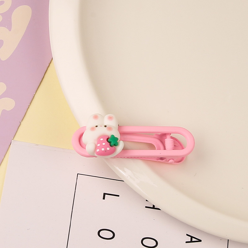 Primavera nueva historieta Sanrio oval metal horquilla linda chica dulce lado Bangs hairpin tocado
