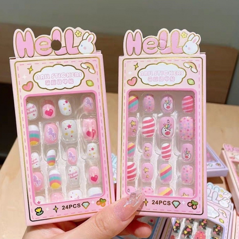 Children's removable self-adhesive cartoon cute nail stickers for…