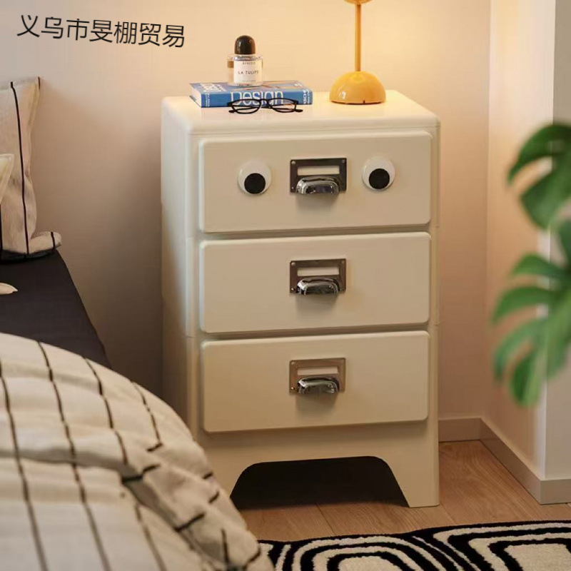 Japanese retro storage system for bed for bedroom
